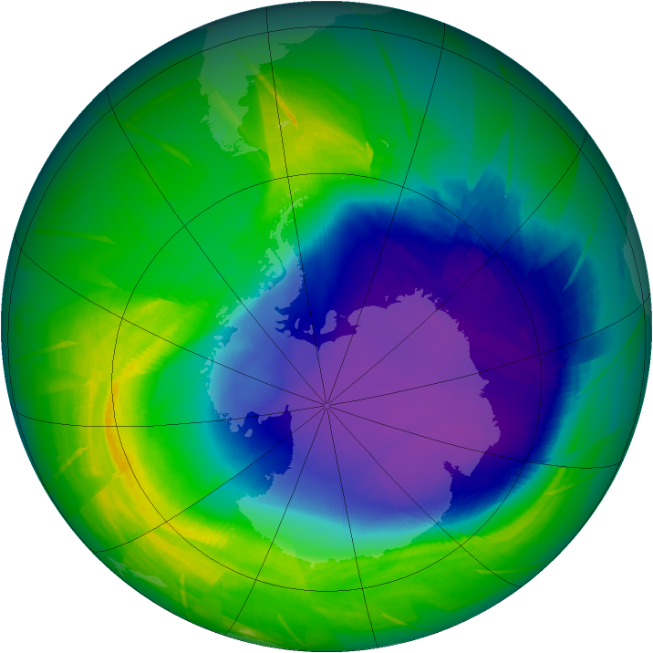 Ozone Map 2009-10-13